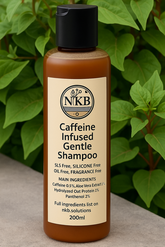 Caffeine infused gentle shampoo by NKB